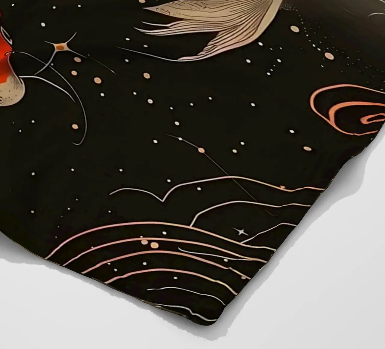Pesce koi giapponese Yin Yang coperta in pile da Mikesell