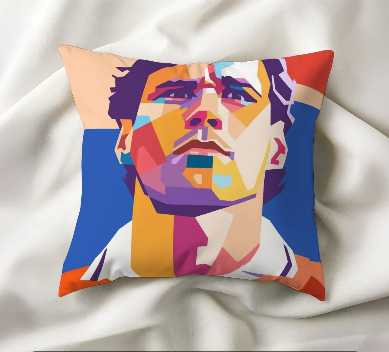 Marco Van Basten sullo stile artistico di WPAP cuscino da Hantamrata