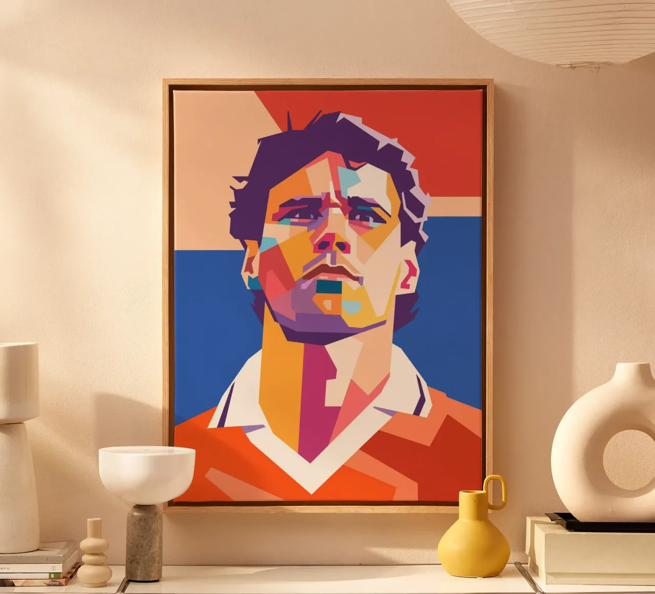 Marco Van Basten on WPAP art style canvas by Hantamrata