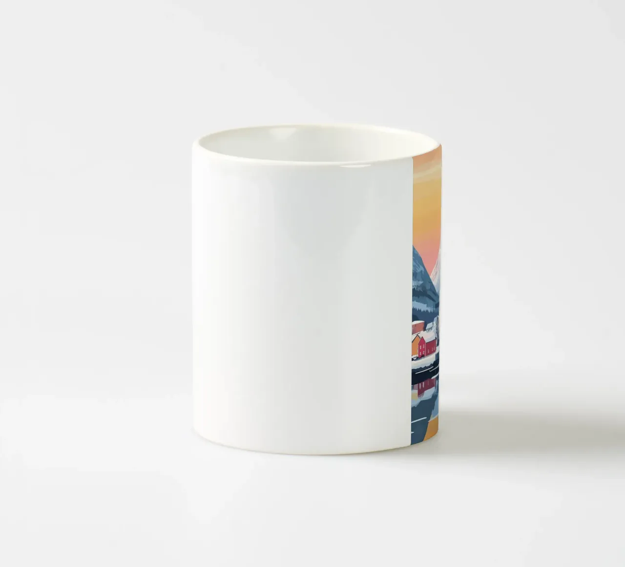 Tromso Norvegia Paesaggio tazza in ceramica da Ginnery