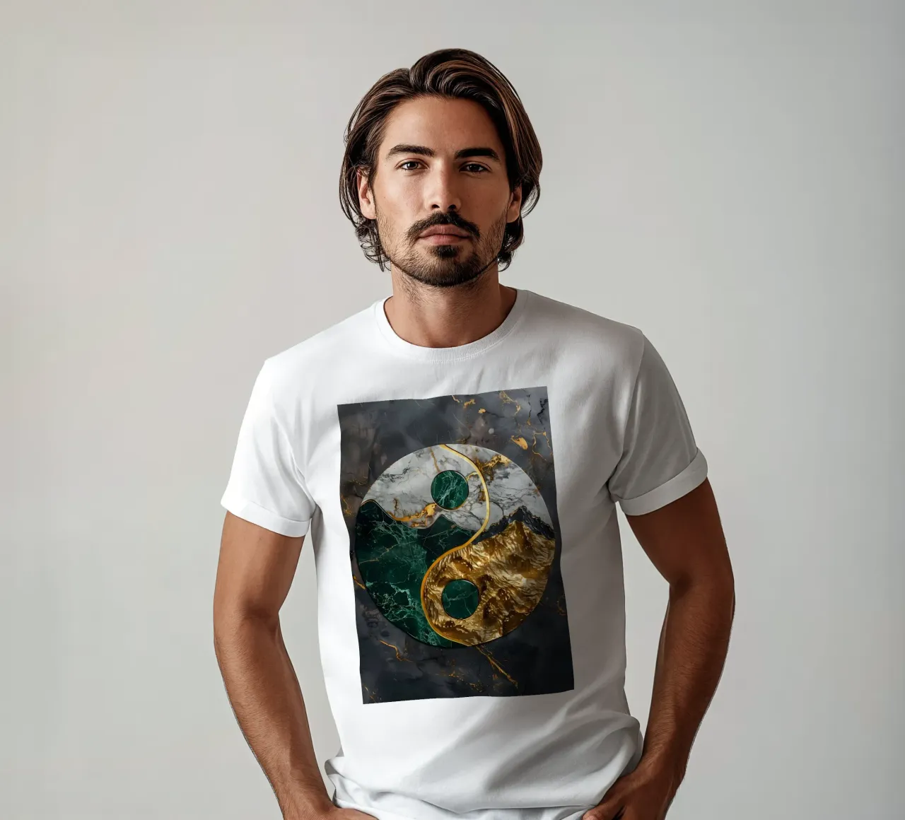 Armonia Yin Yang Kintsugi t-shirt da Mikesell