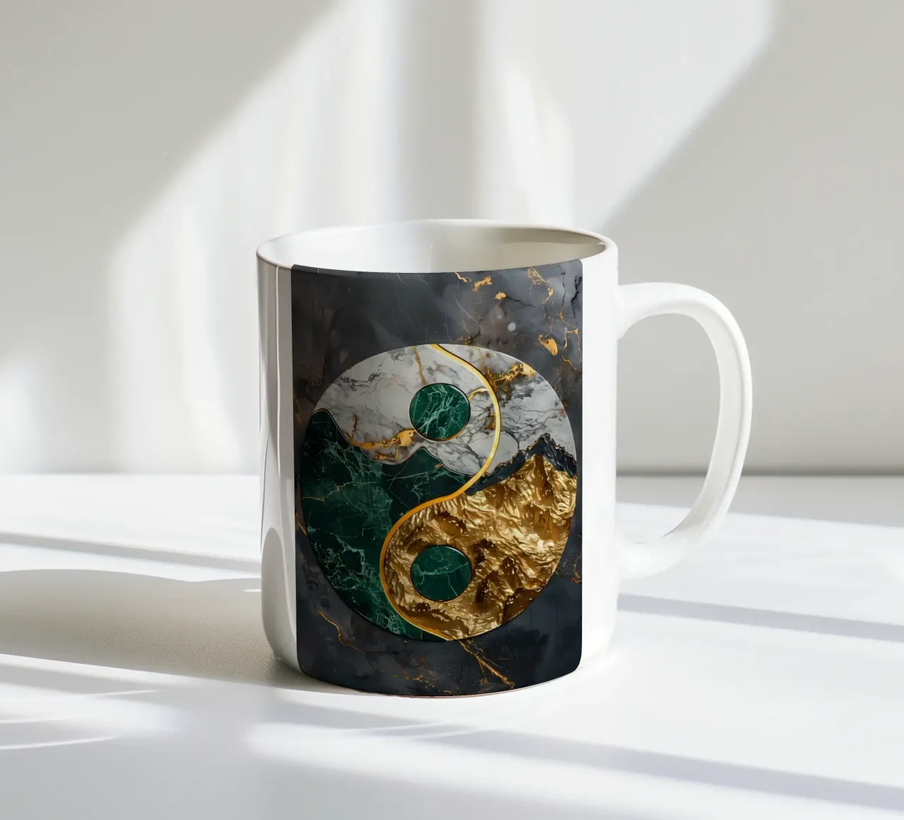 Armonia Yin Yang Kintsugi tazza in ceramica da Mikesell
