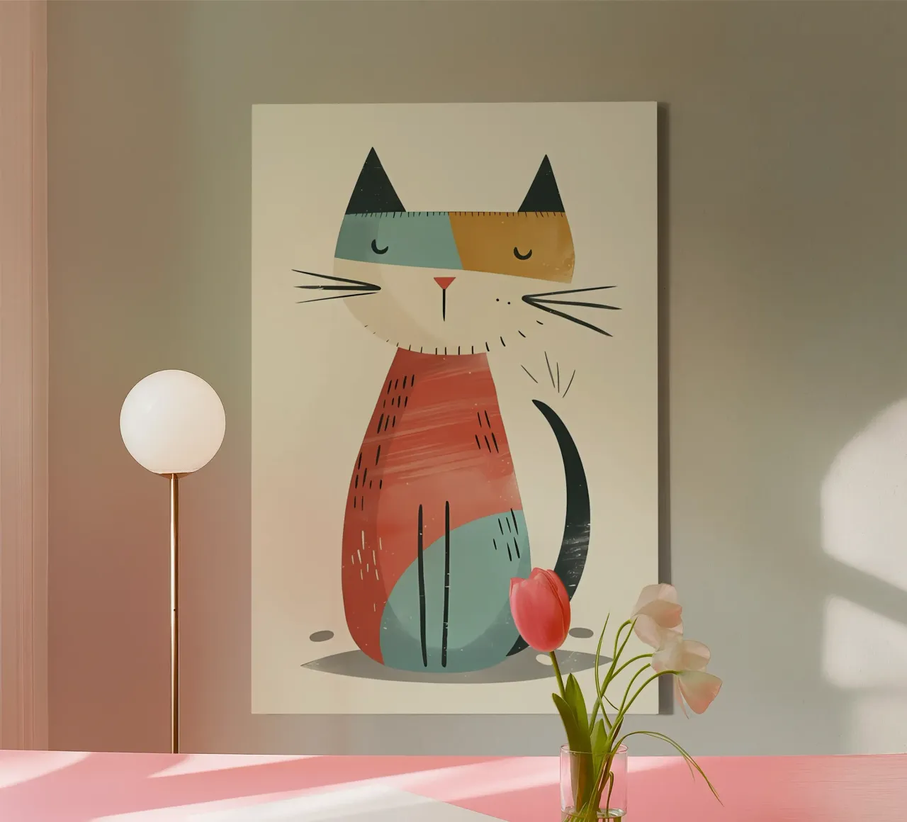 Poster minimalista 40 tela con Cornice a cassetta da Kadynce