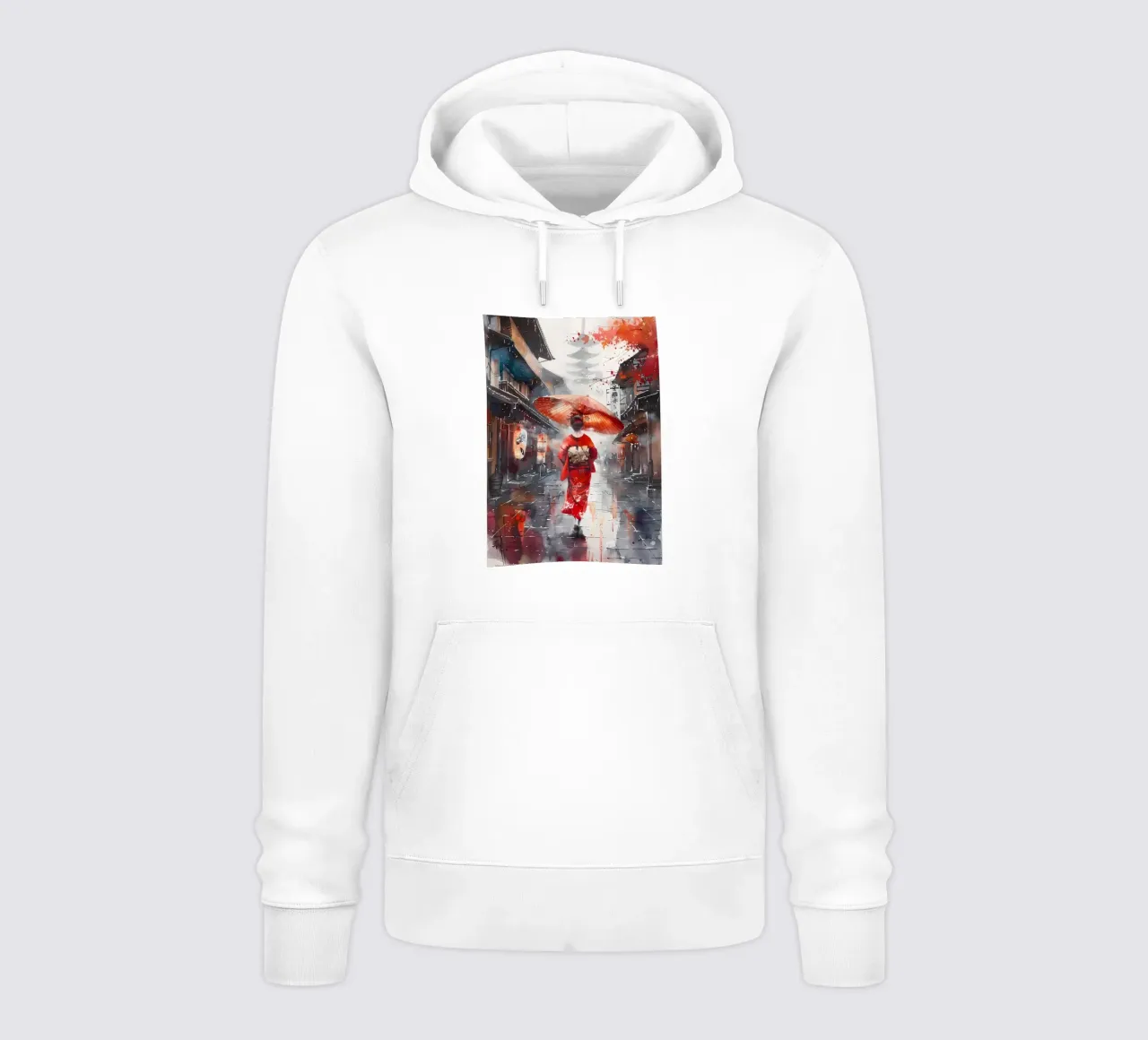 Geisha giapponese Samurai felpa con cappuccio da Mikesell
