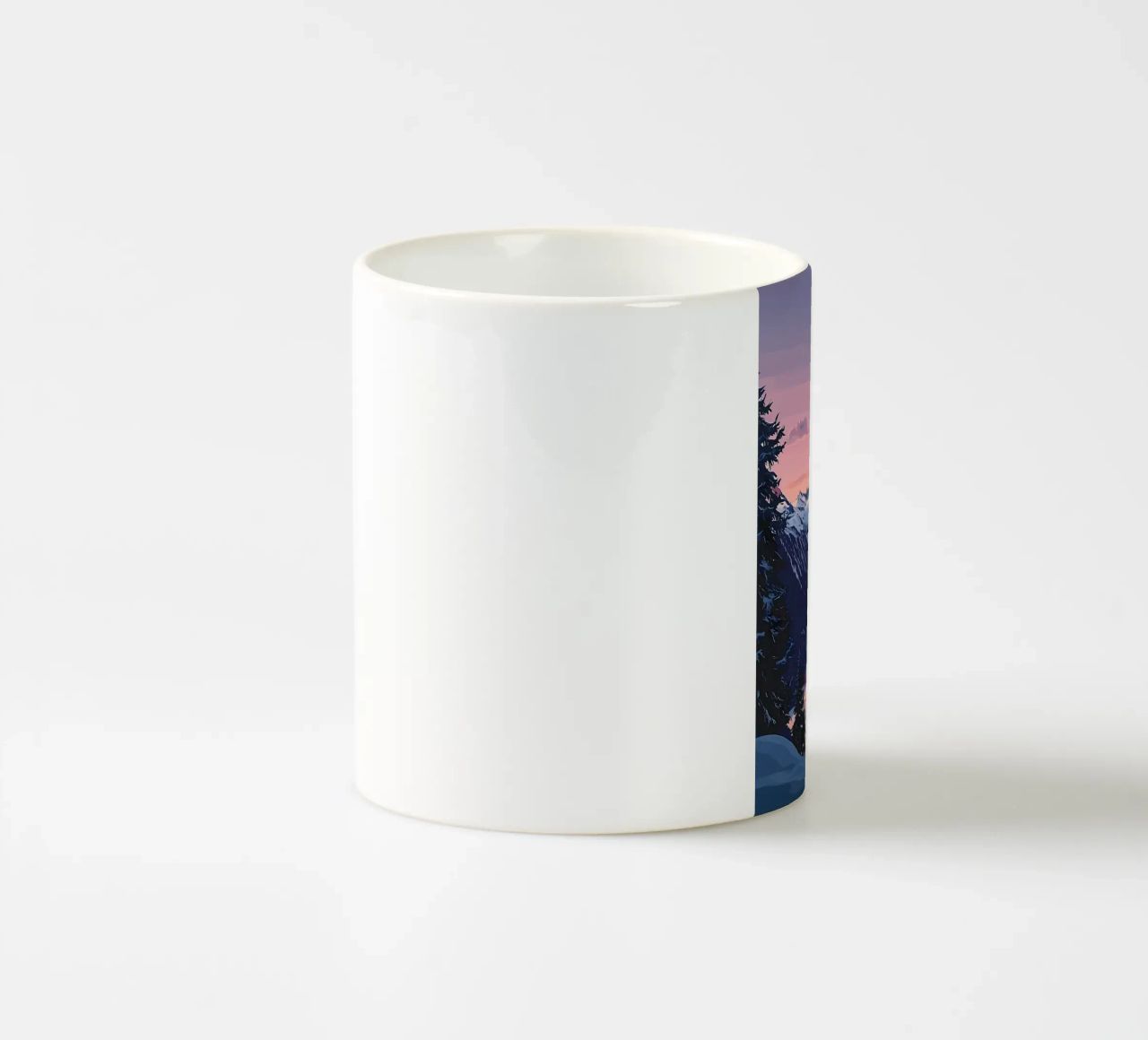 Zermatt Schweiz Bergblick Keramik Tasse von Ginnery