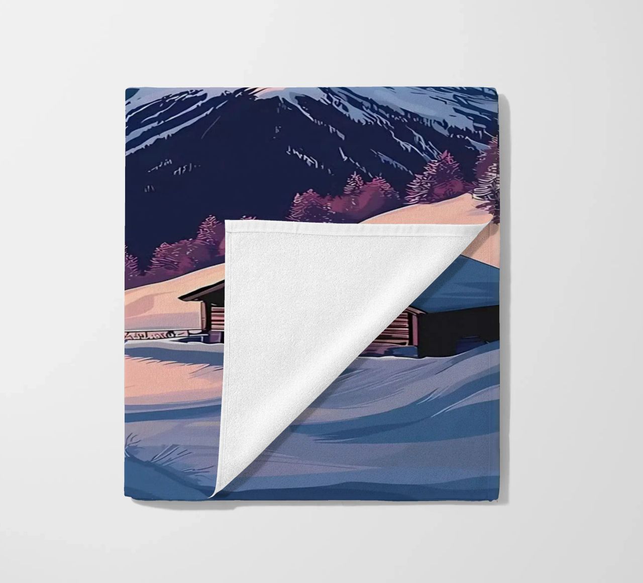 Zermatt Schweiz Bergblick Strandtuch von Ginnery
