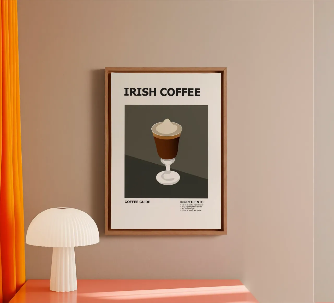 ricetta del caffè tela con Cornice a cassetta da Eames