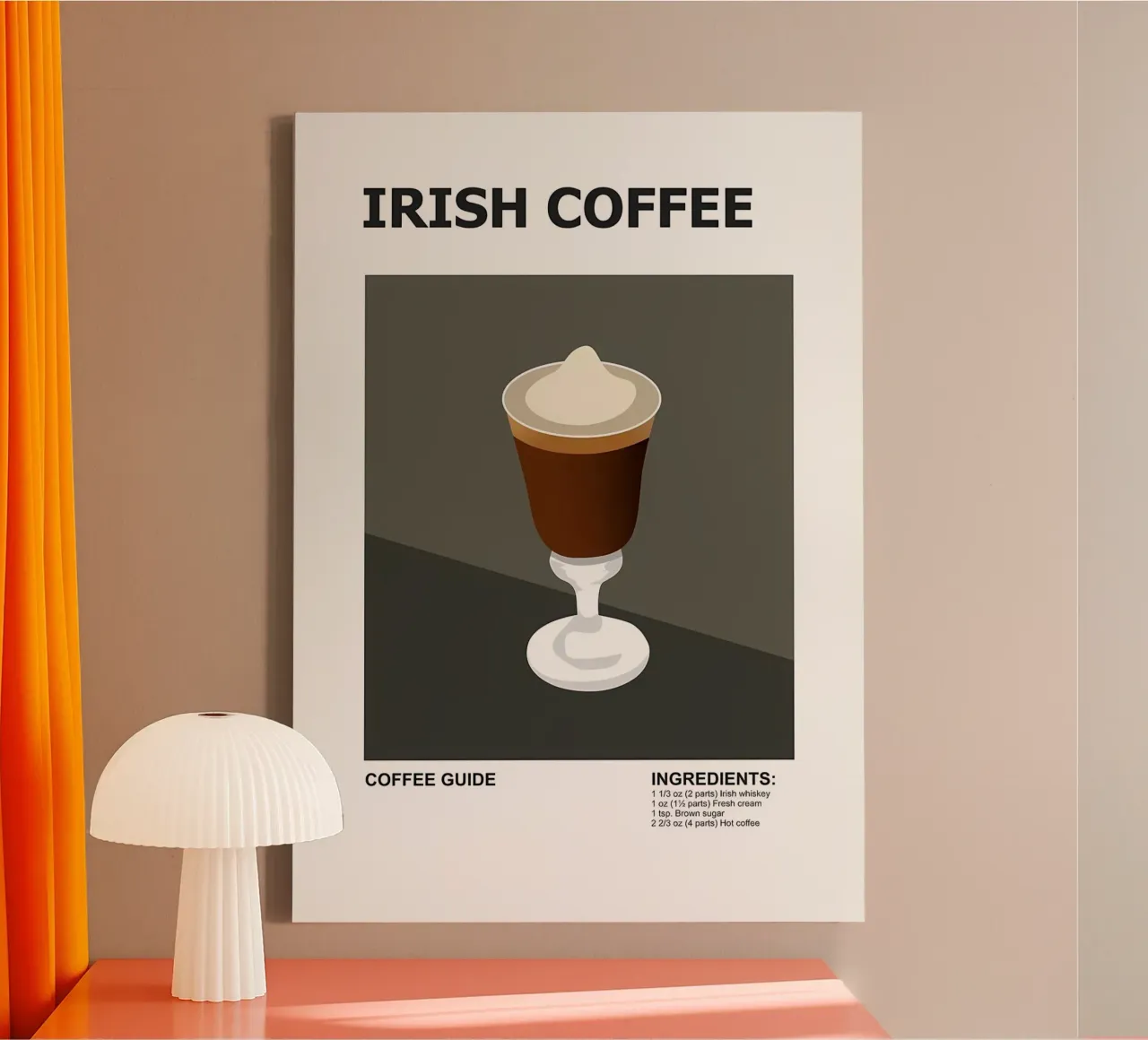 ricetta del caffè tela con Cornice a cassetta da Eames