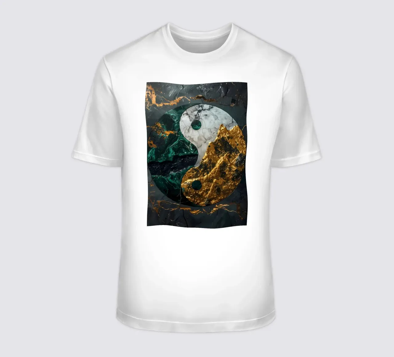 Yin Yang Kintsugi Harmony t-shirt by Mikesell