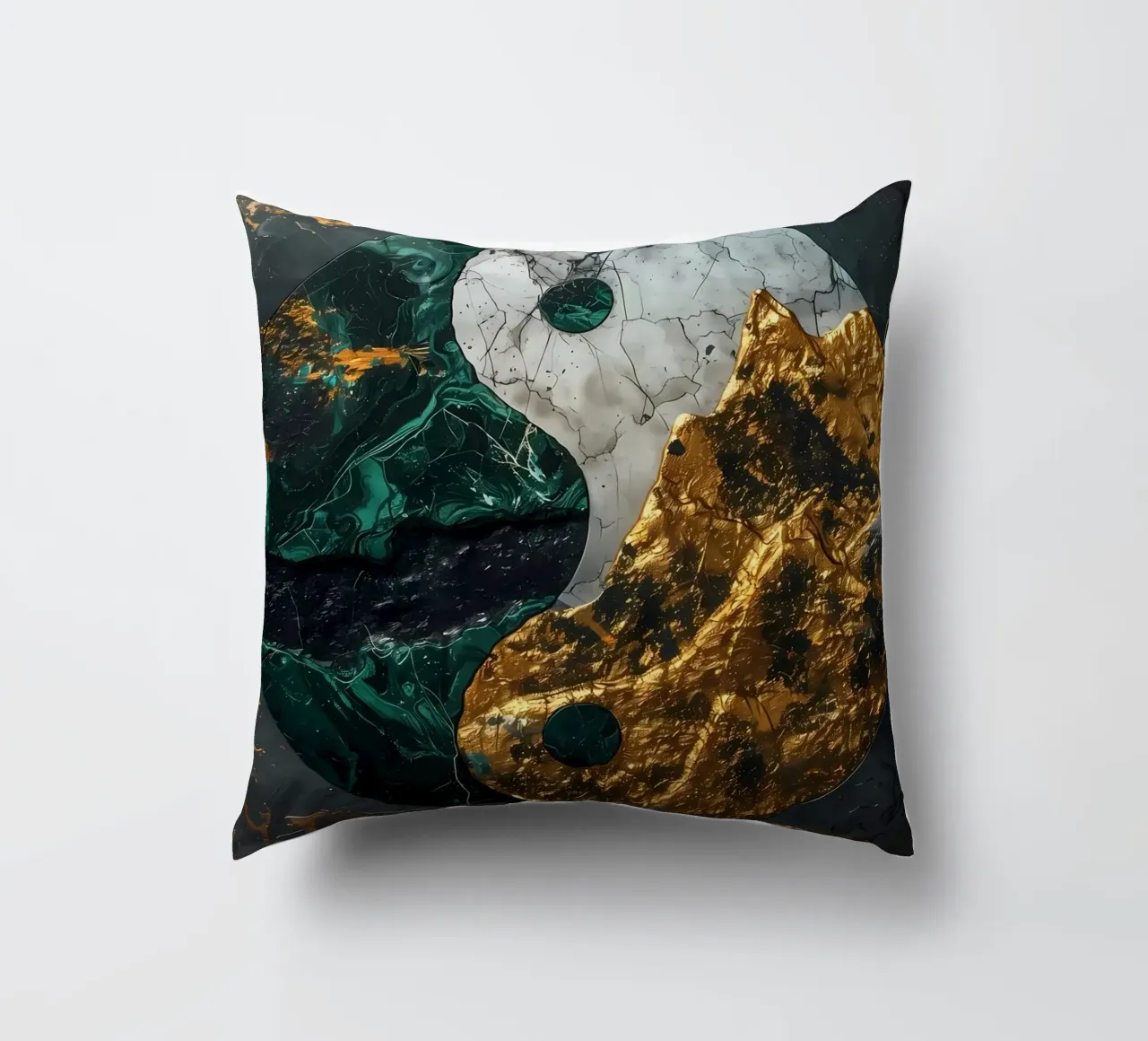 Armonia Yin Yang Kintsugi cuscino da Mikesell