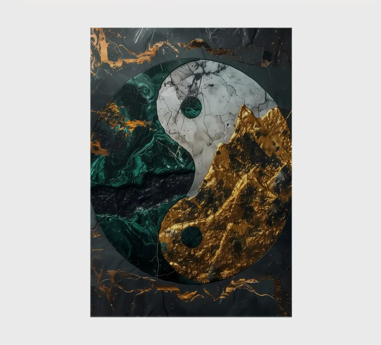 Yin Yang Kintsugi Harmony notebook by Mikesell