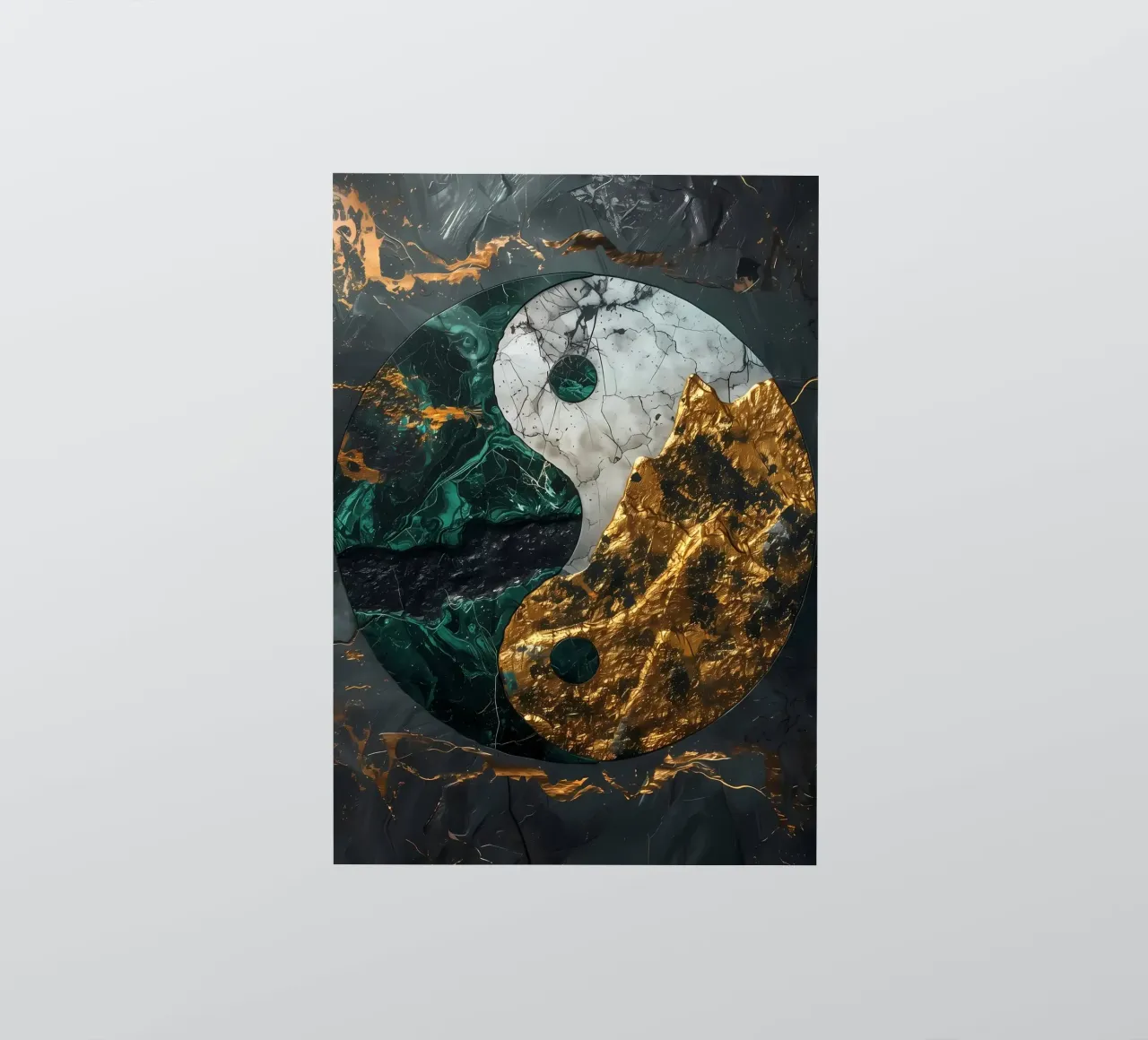 Harmonie Yin Yang Kintsugi autocollant de Mikesell