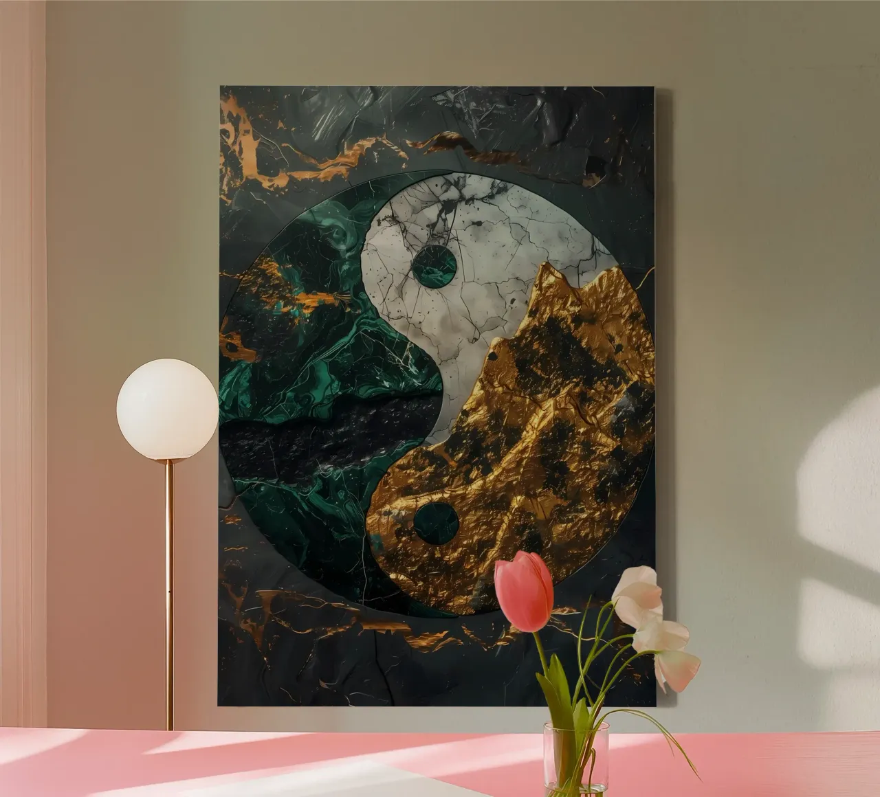 Armonia Yin Yang Kintsugi tela da Mikesell