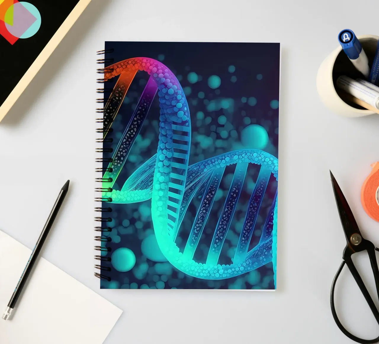 Genetic Expressions spiral notebook by Delaplane