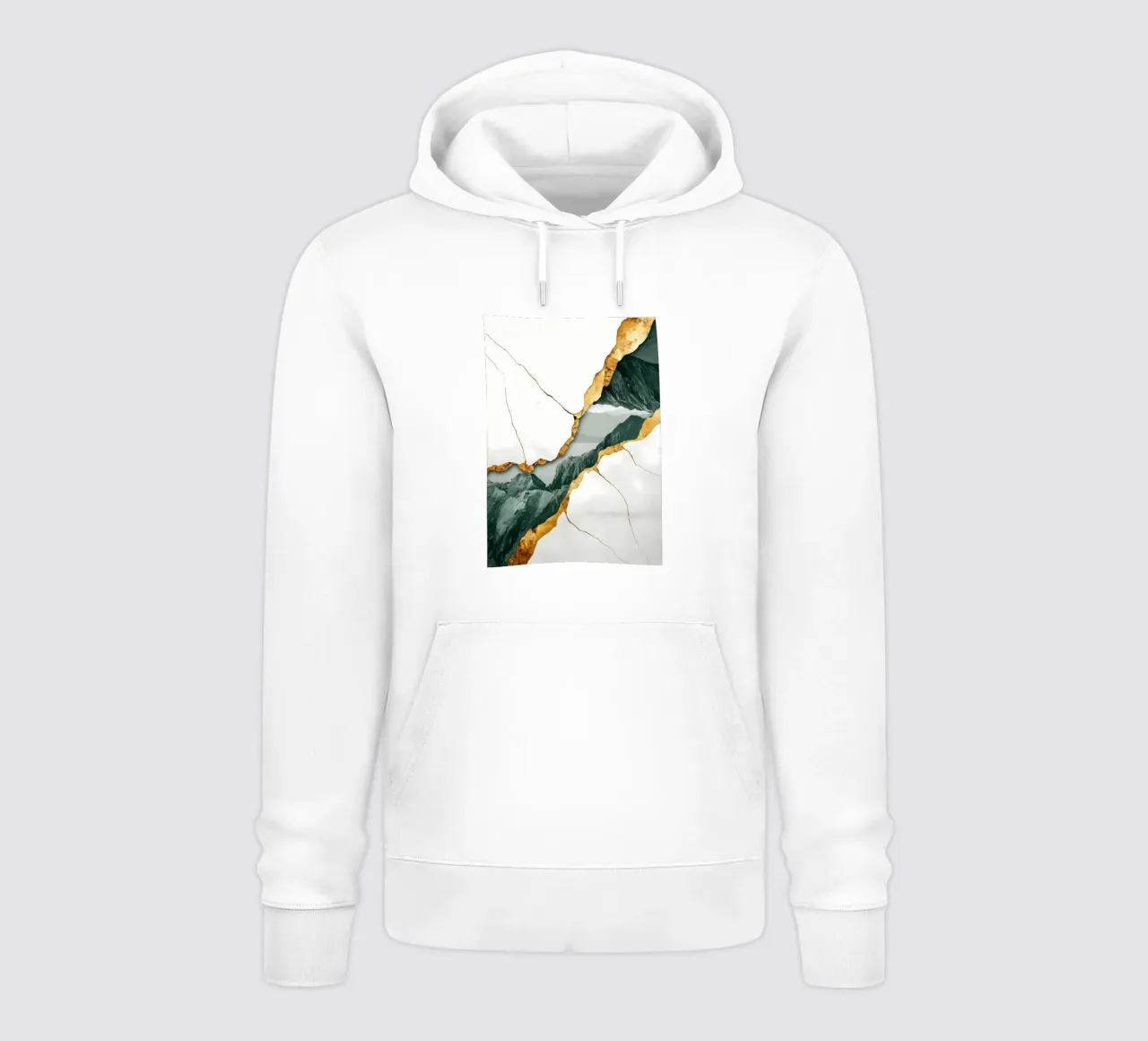 Cracked Mountain Landscape hoodie by Ginnery