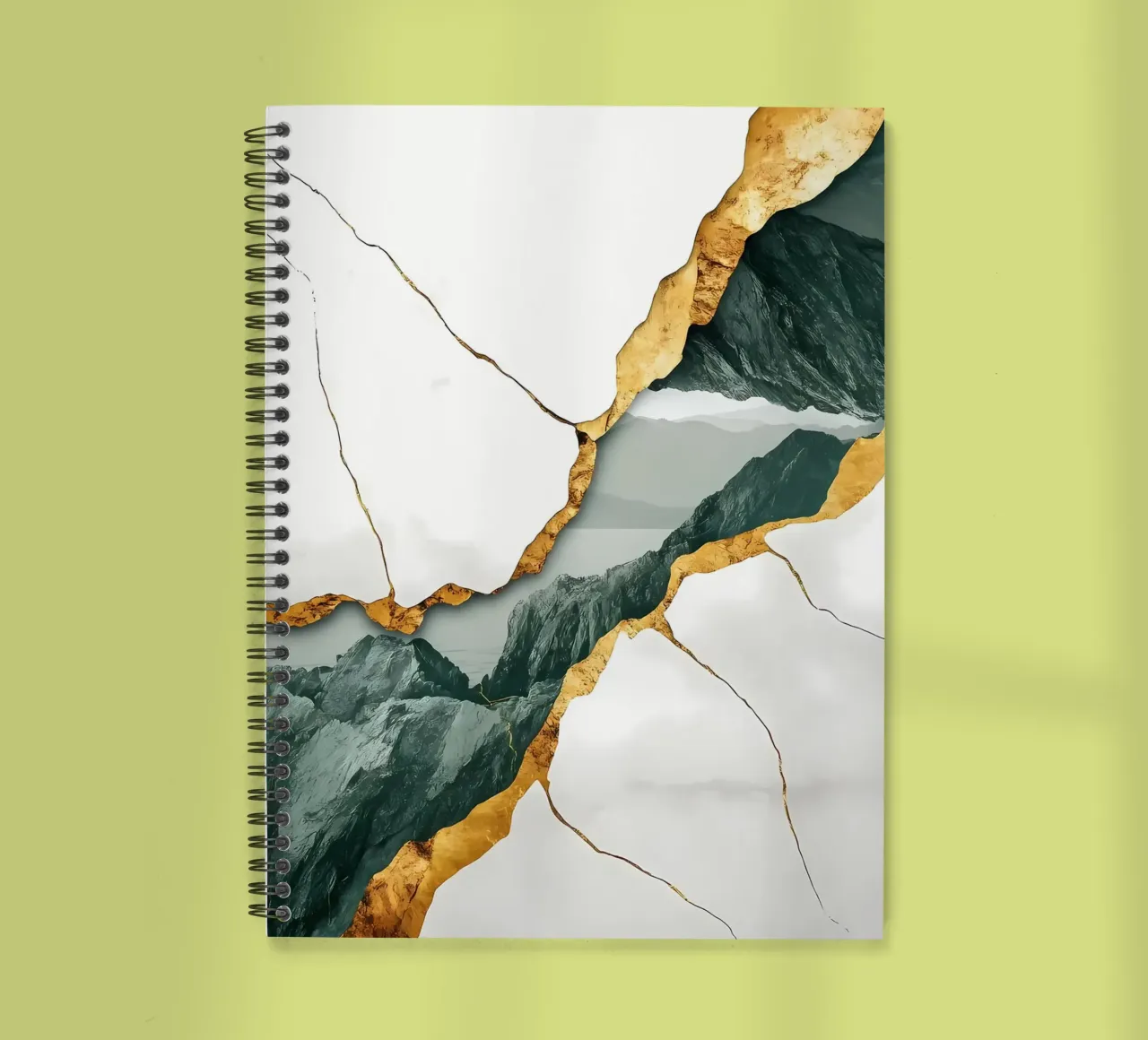 Cracked Mountain Landscape spiral notebook by Ginnery