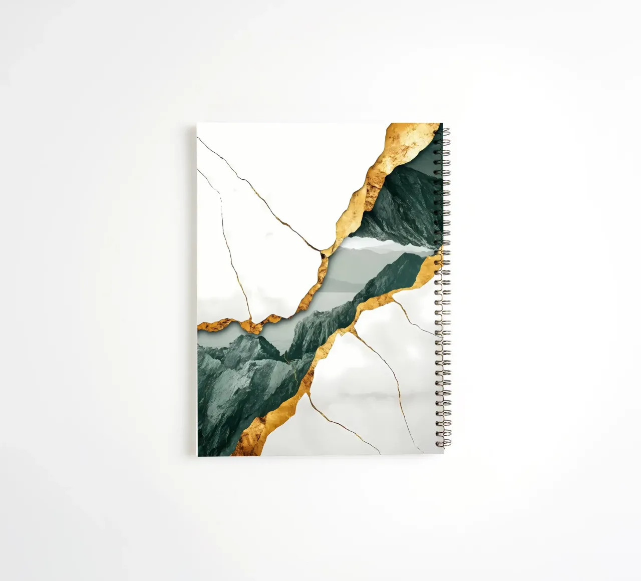 Cracked Mountain Landscape spiral notebook by Ginnery