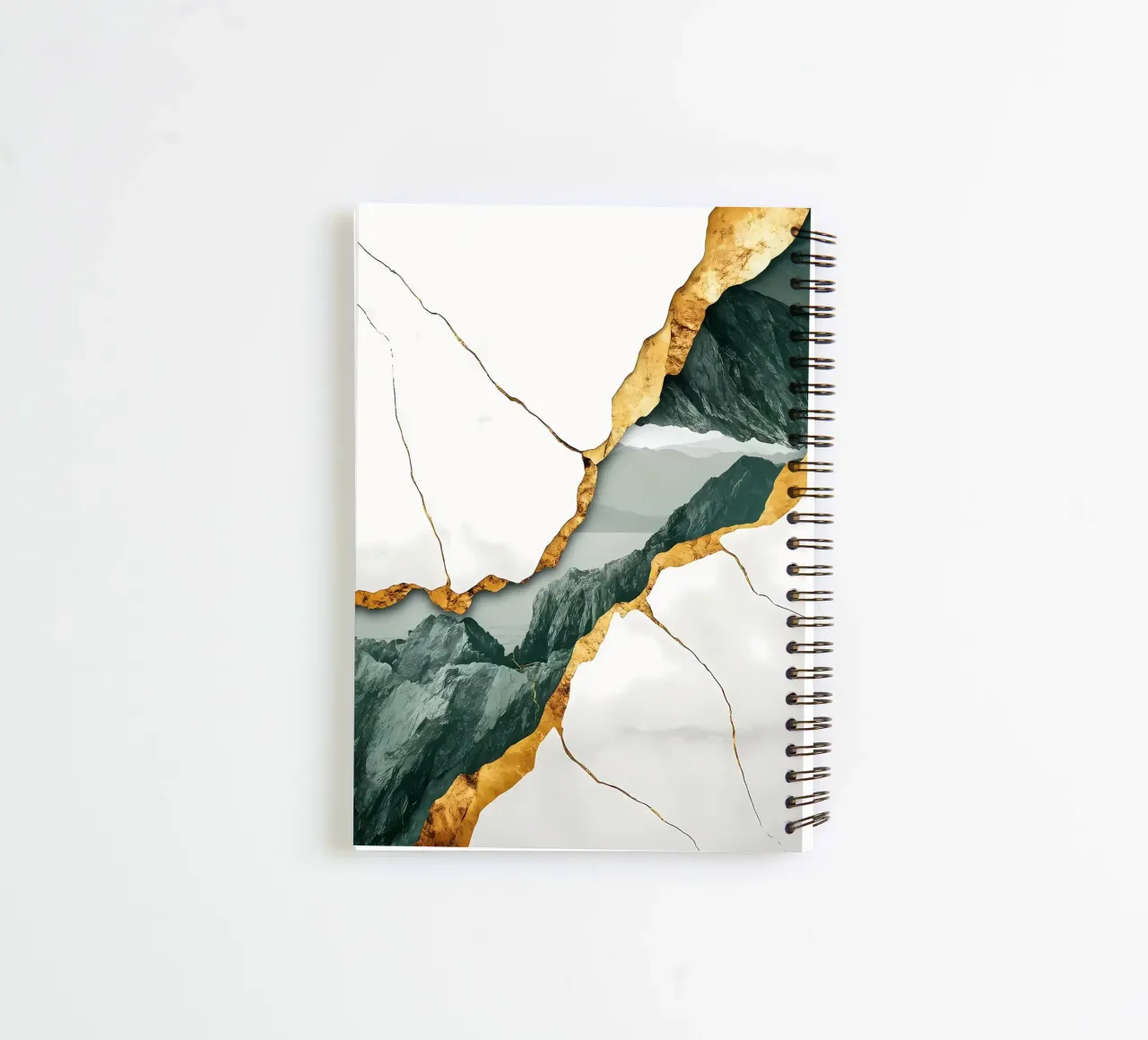 Cracked Mountain Landscape spiral notebook by Ginnery