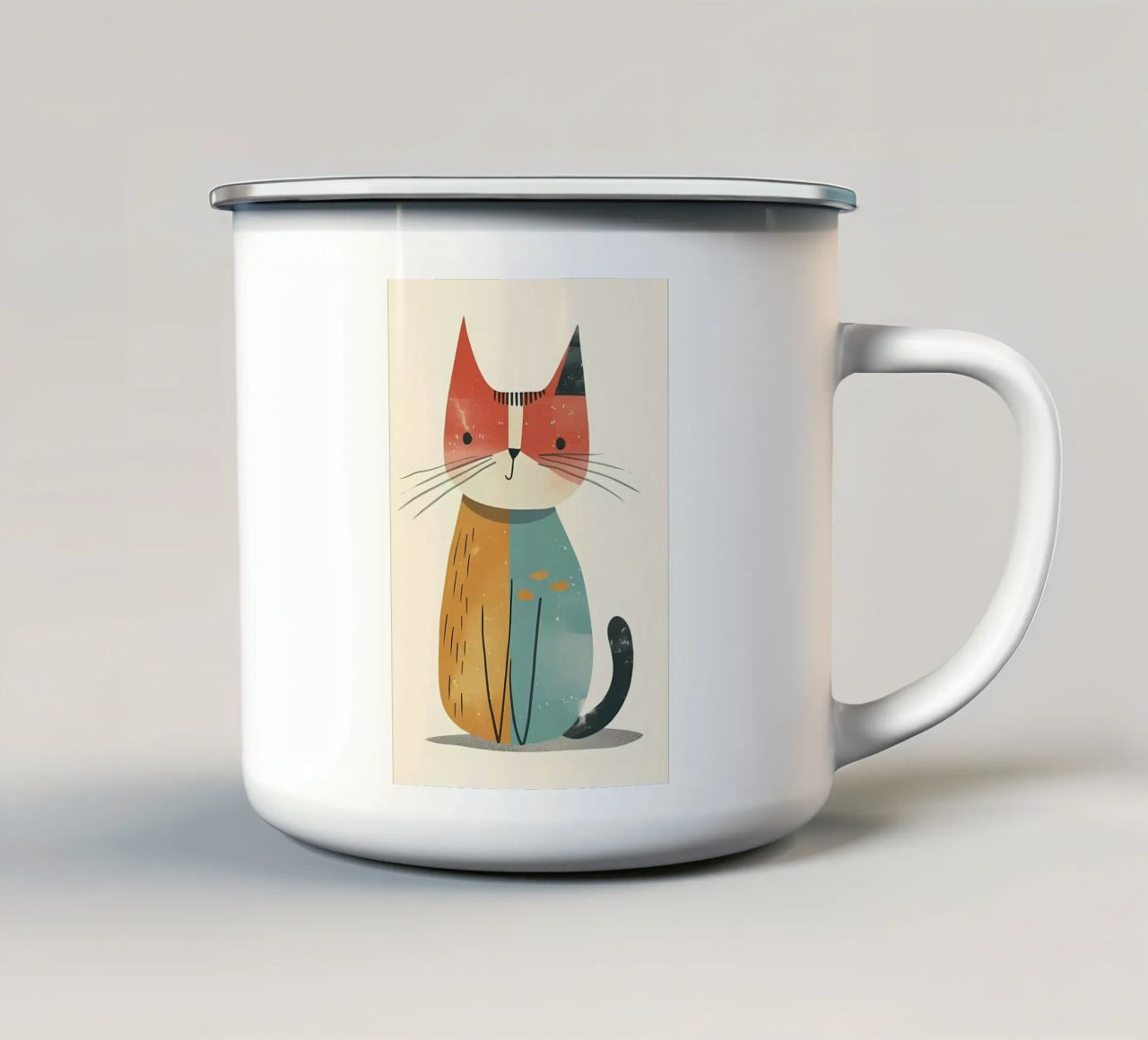 Poster minimalista 43 tazza in smalto da Kadynce