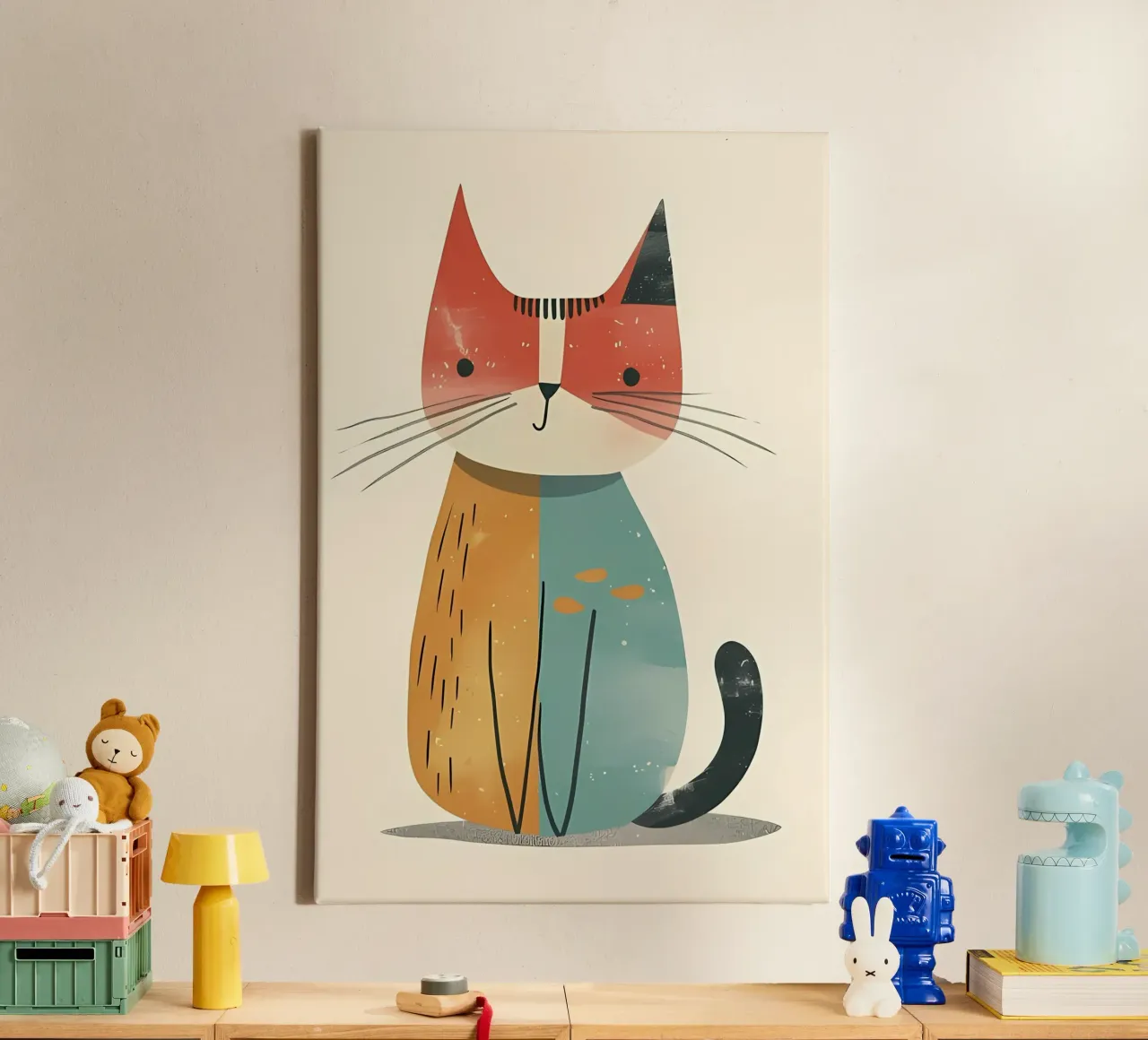 Poster minimalista 43 tela con Cornice a cassetta da Kadynce