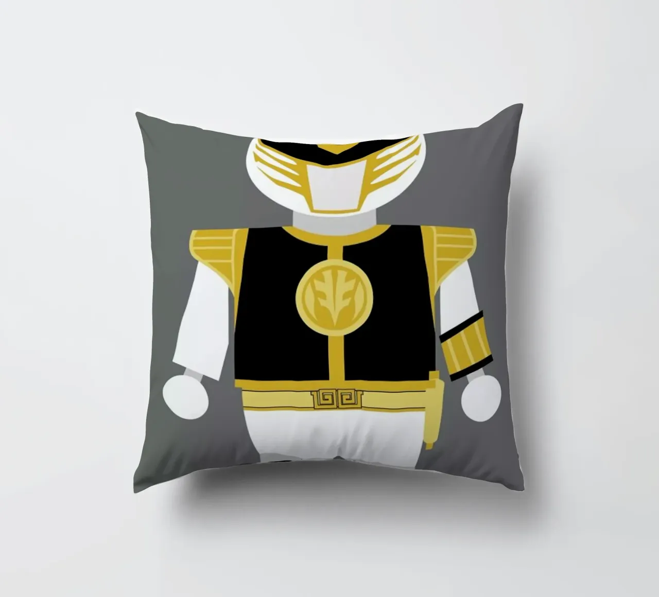 Power Ranger Toy White cuscino da Rafa Gomes
