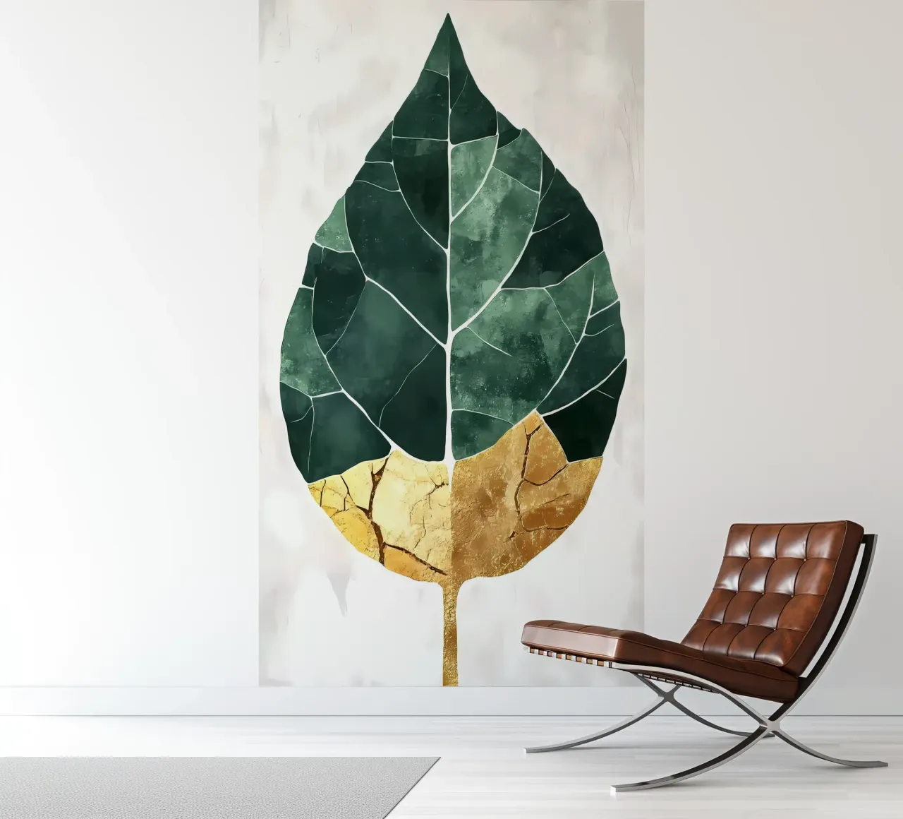Gold Leaf Abstract Art photo wallpaper by Ginnery