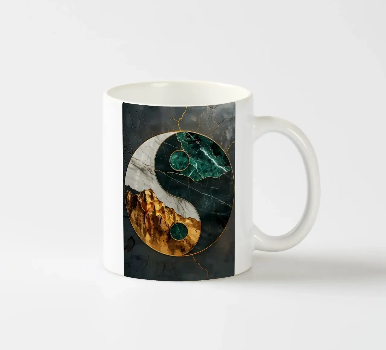 Armonia Yin Yang Kintsugi tazza in ceramica da Mikesell
