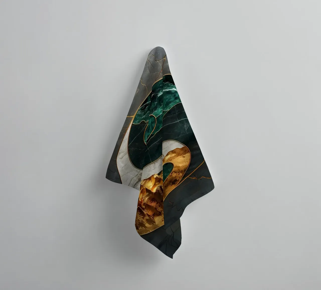 Armonia Yin Yang Kintsugi asciugamano da bagno da Mikesell