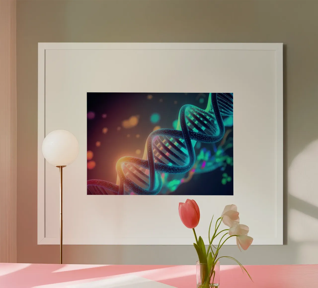 Essenza genetica poster con telaio in plastica da Delaplane