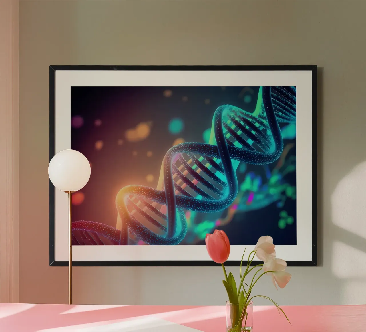 Essenza genetica poster con telaio in plastica da Delaplane