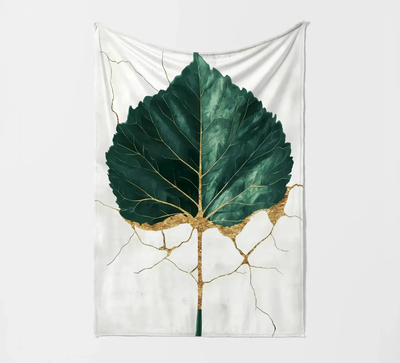 Arte minimalista in foglia d'oro coperta in pile da Ginnery