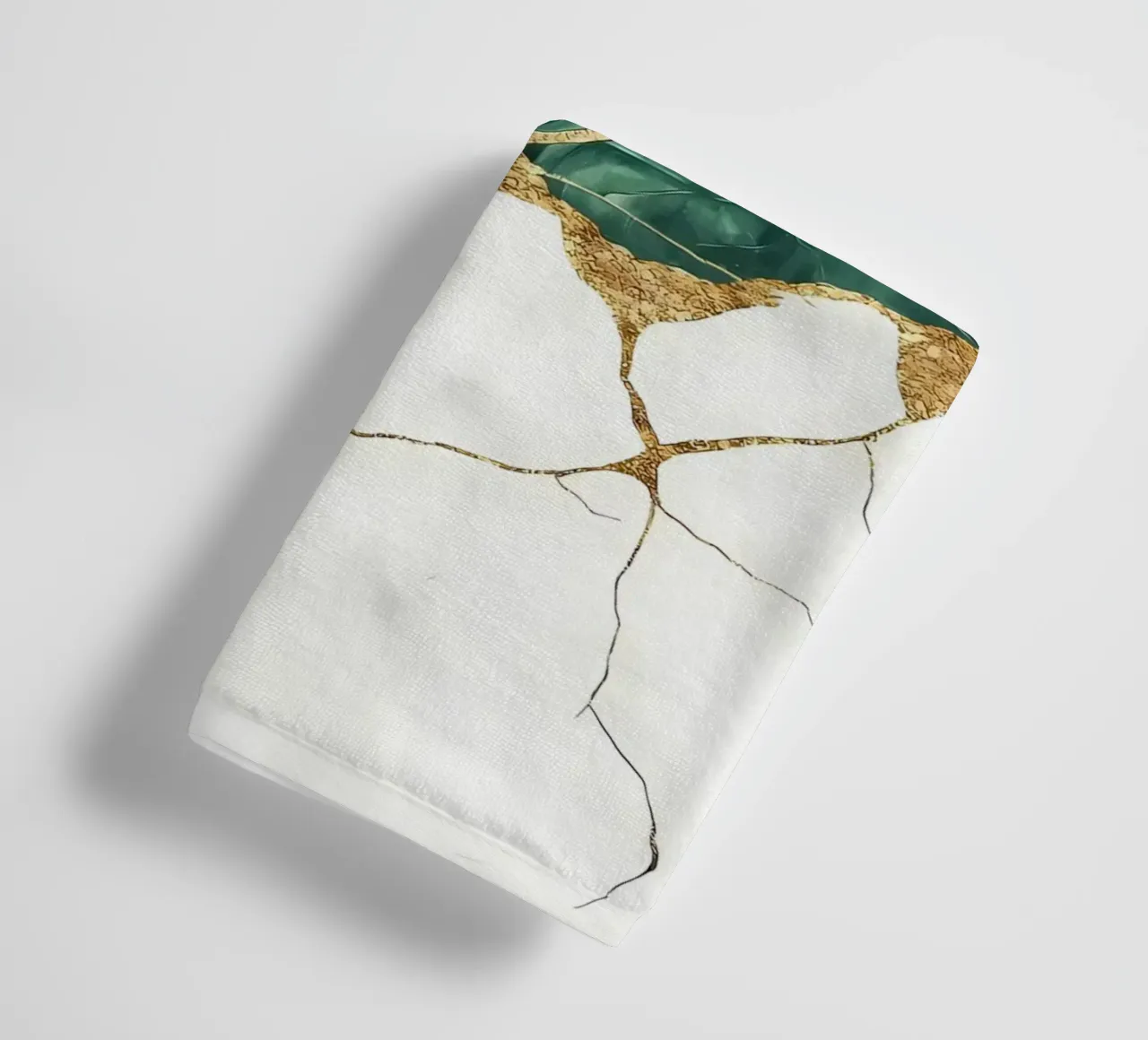Arte minimalista in foglia d'oro asciugamano da bagno da Ginnery