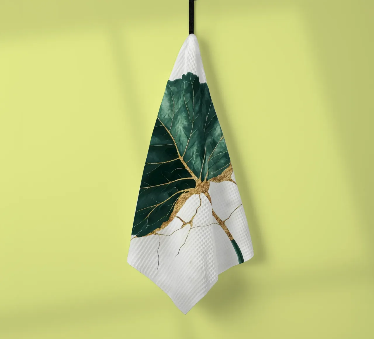 Arte minimalista in foglia d'oro canovaccio da cucina da Ginnery
