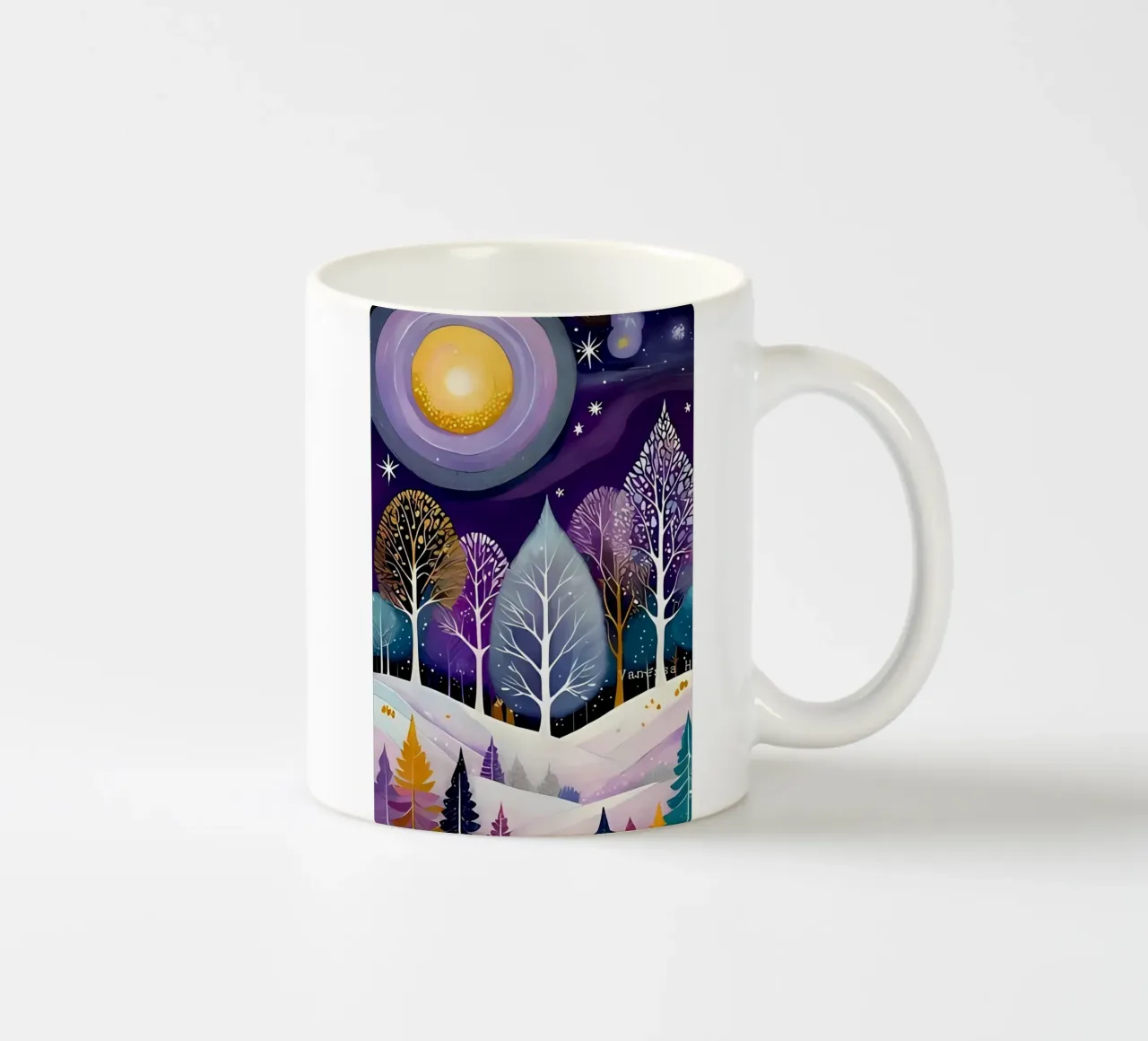 Poster minimalista 44 tazza in ceramica da Kadynce