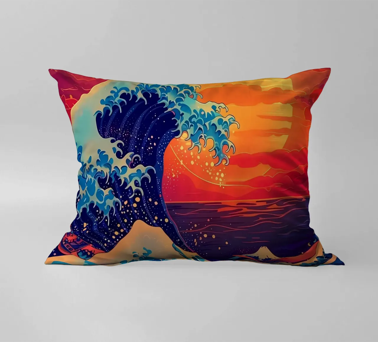 Grande onda retrò cuscino da Mikesell