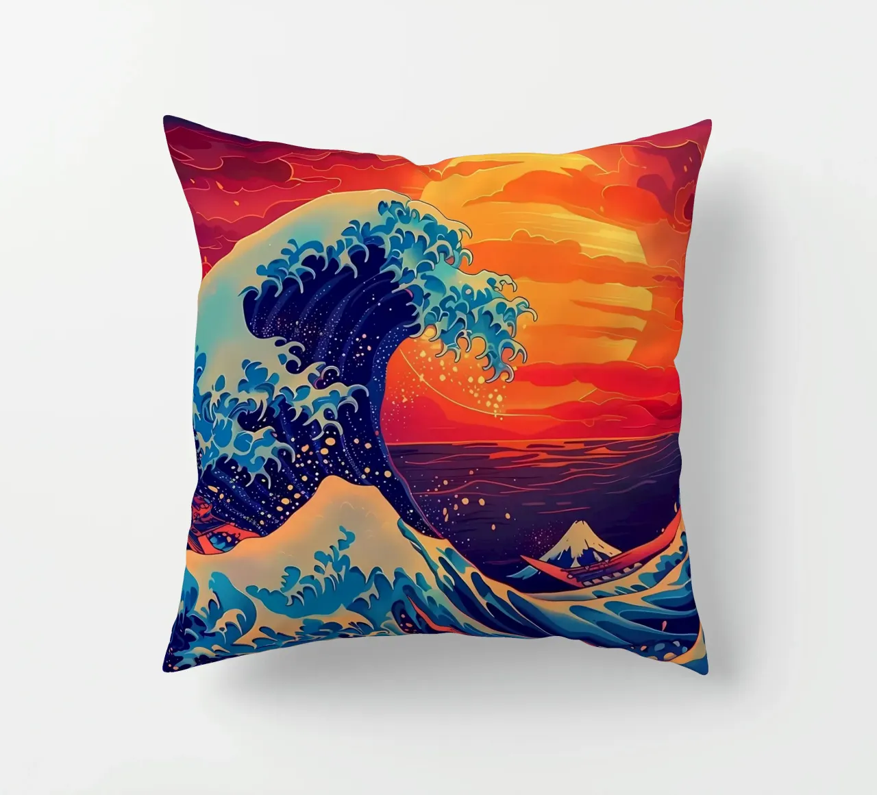 Grande onda retrò cuscino da Mikesell