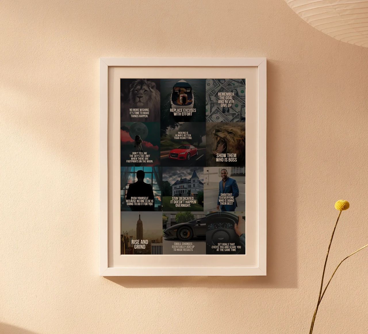 Motivatie voor ondernemers poster van Bassy