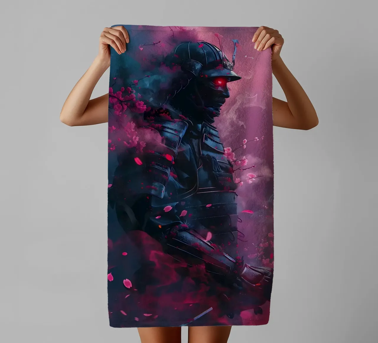 Samurai giapponese Sakura asciugamano da bagno da Mikesell