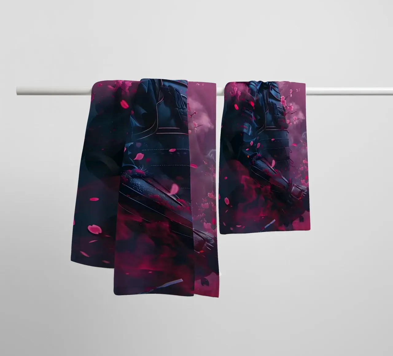 Samurai giapponese Sakura asciugamano da bagno da Mikesell
