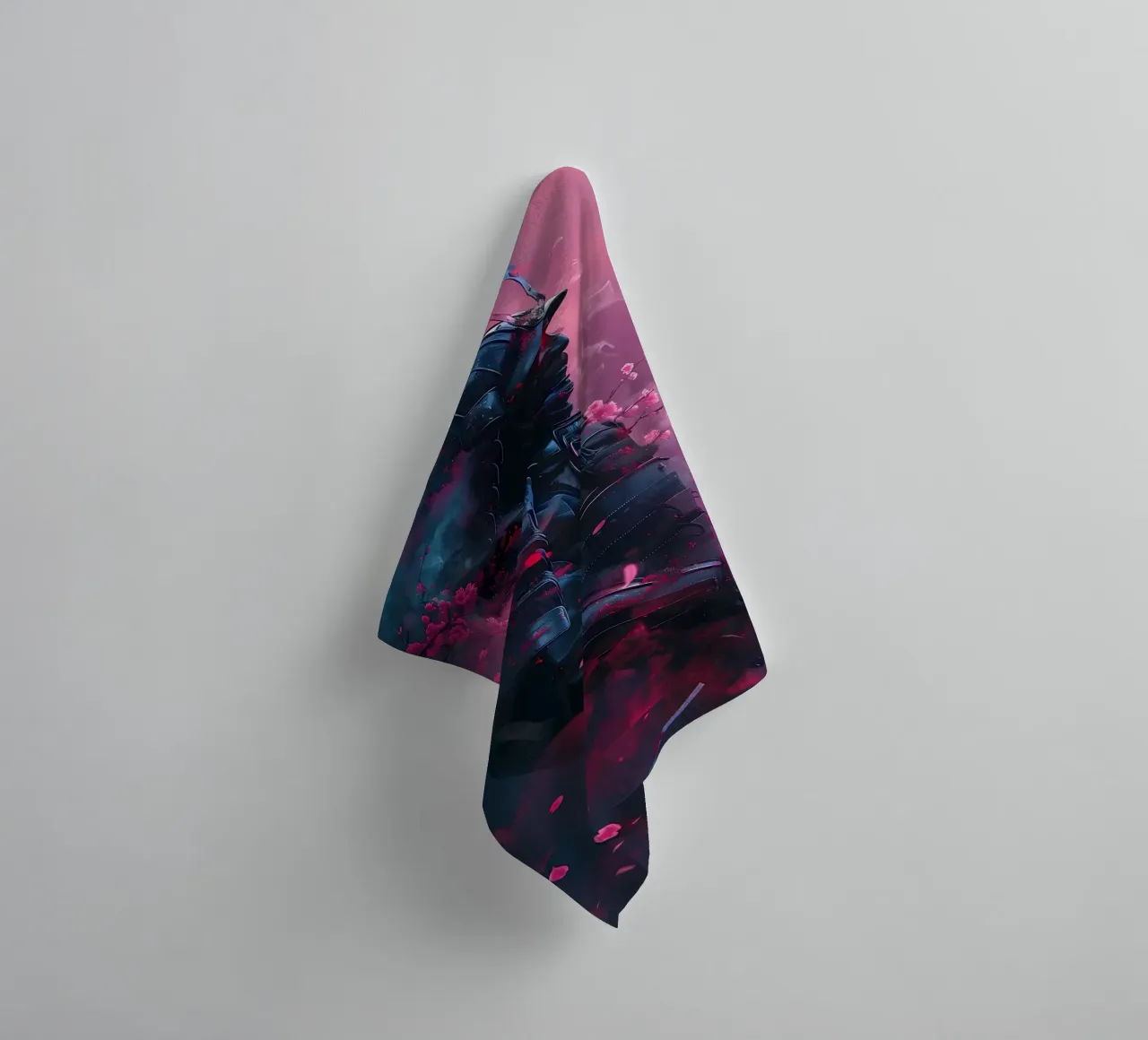 Samurai giapponese Sakura asciugamano da bagno da Mikesell