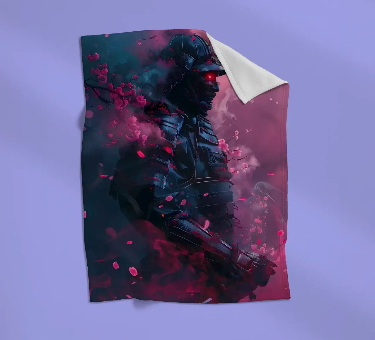 Samurai giapponese Sakura coperta in pile da Mikesell