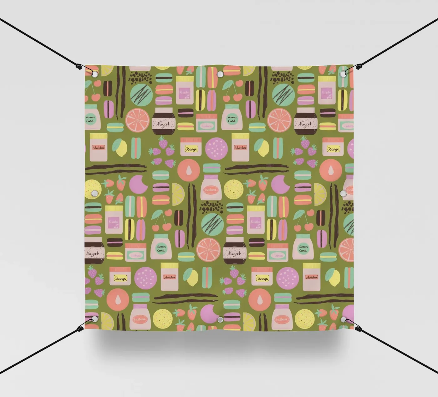 Macarons telo in pvc da nicigabrieldesigns
