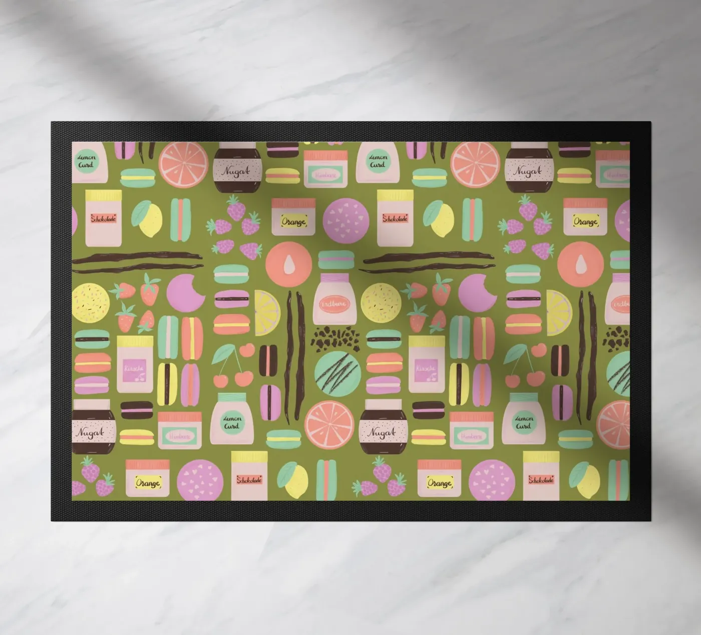 Macarons Fußmatte von nicigabrieldesigns