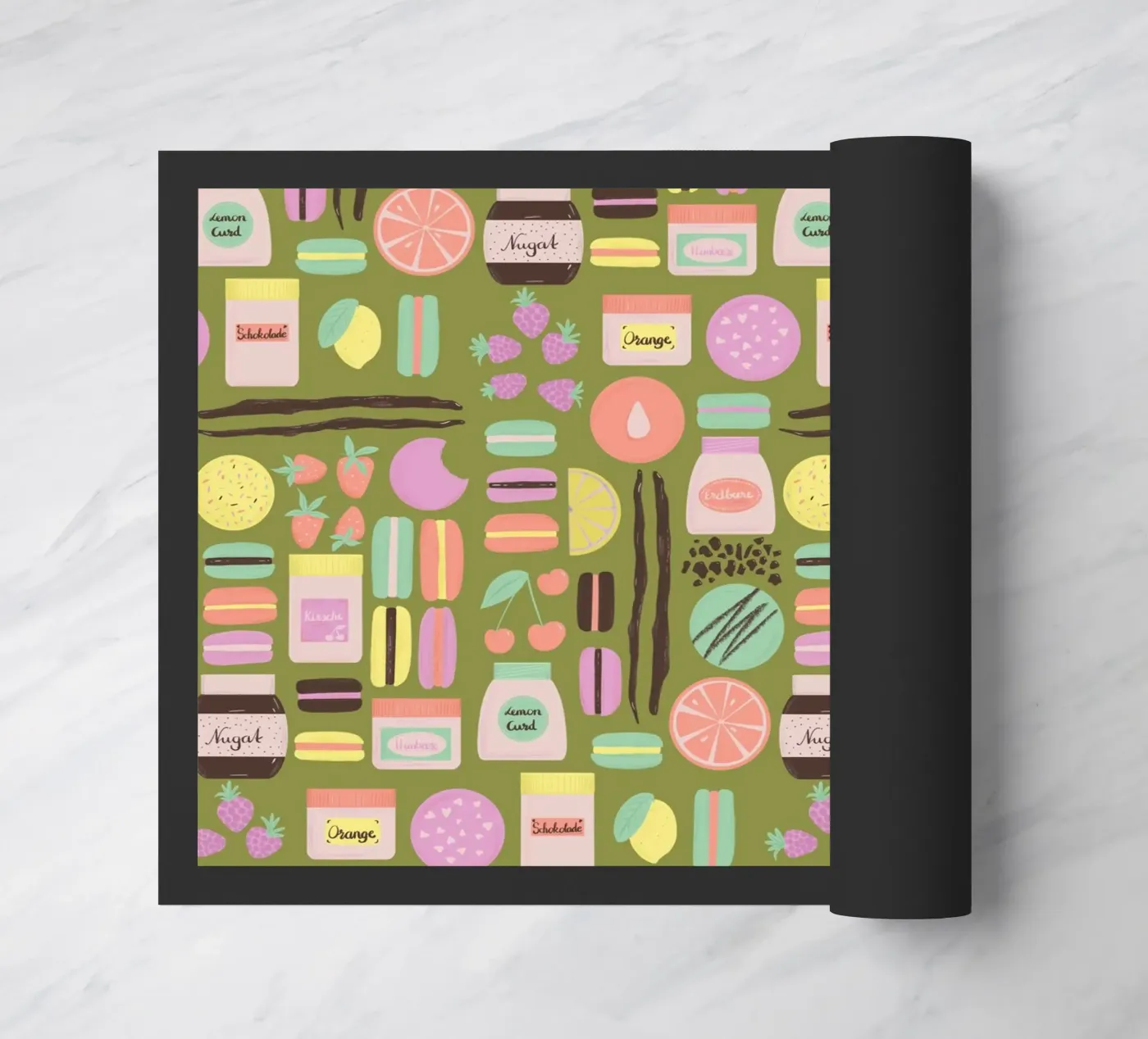 Macarons Fußmatte von nicigabrieldesigns