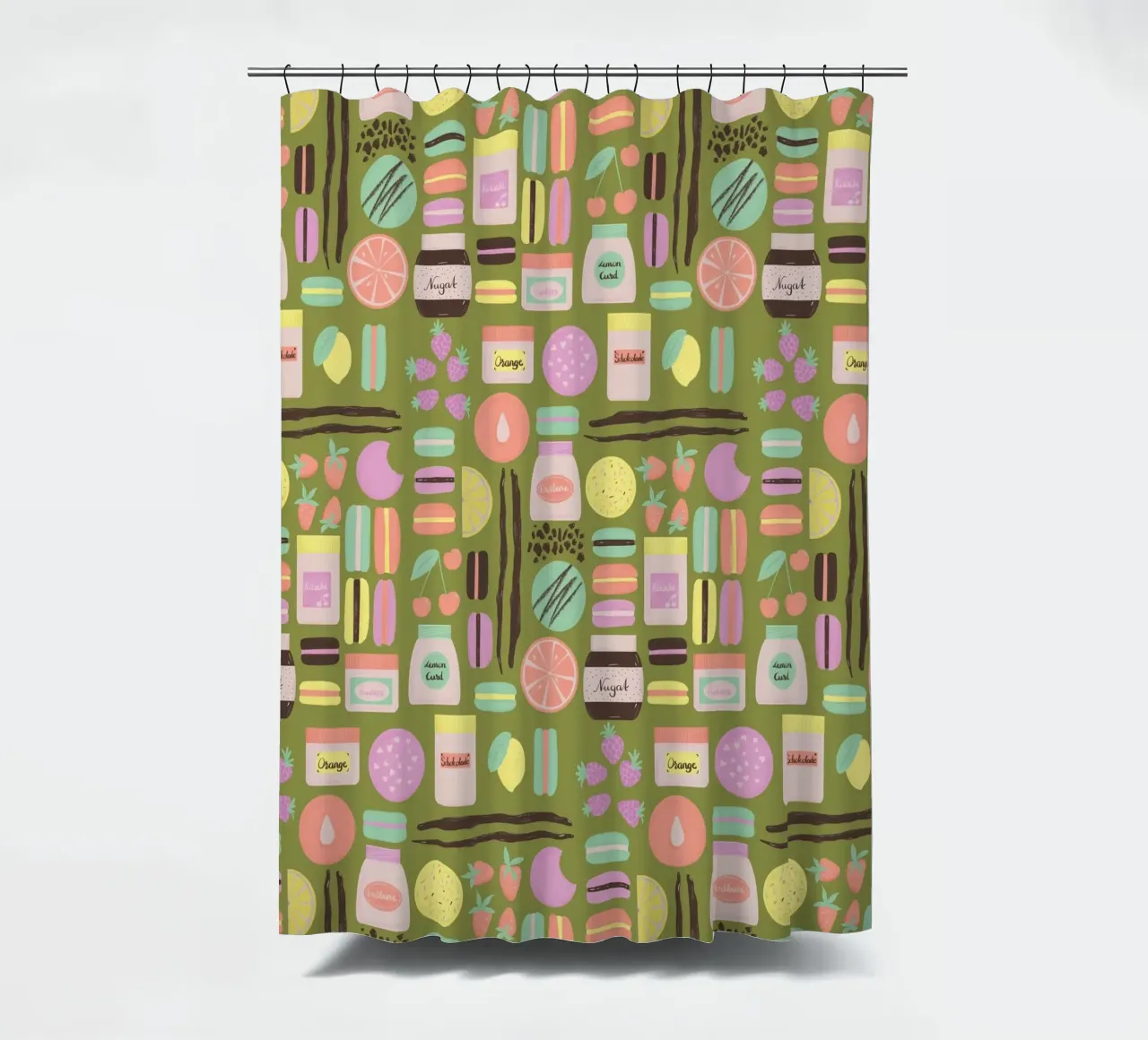 Macarons tenda da doccia da nicigabrieldesigns