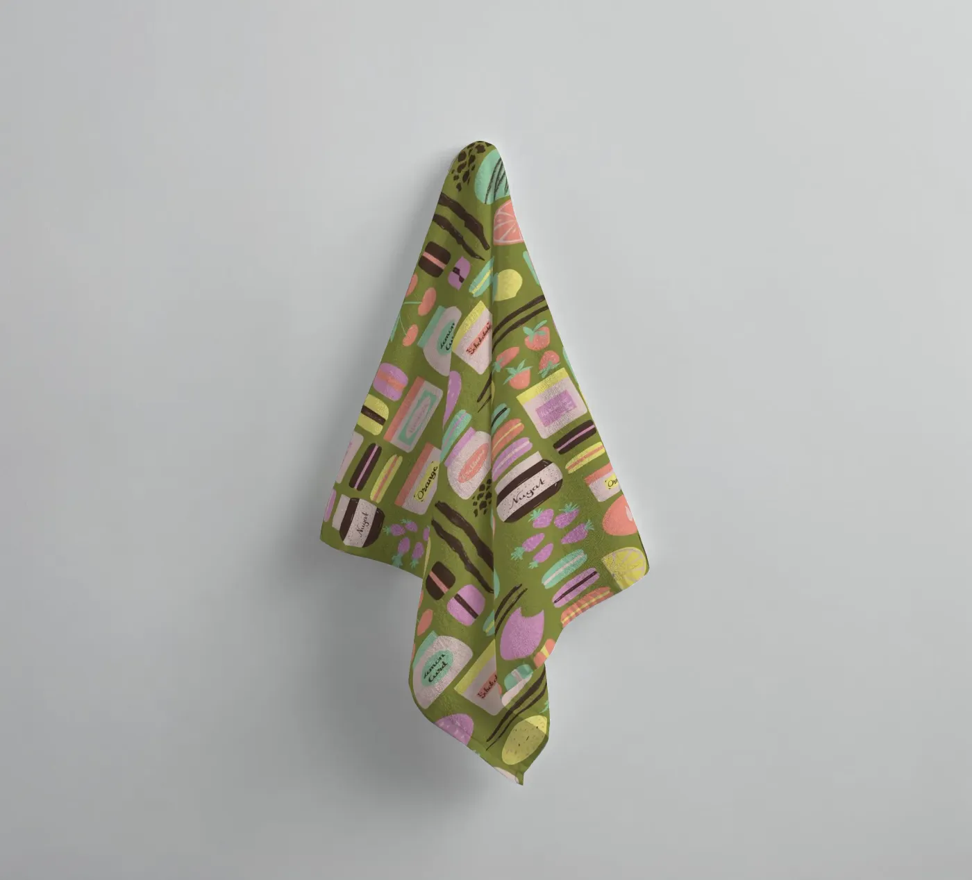 Macarons towel by nicigabrieldesigns