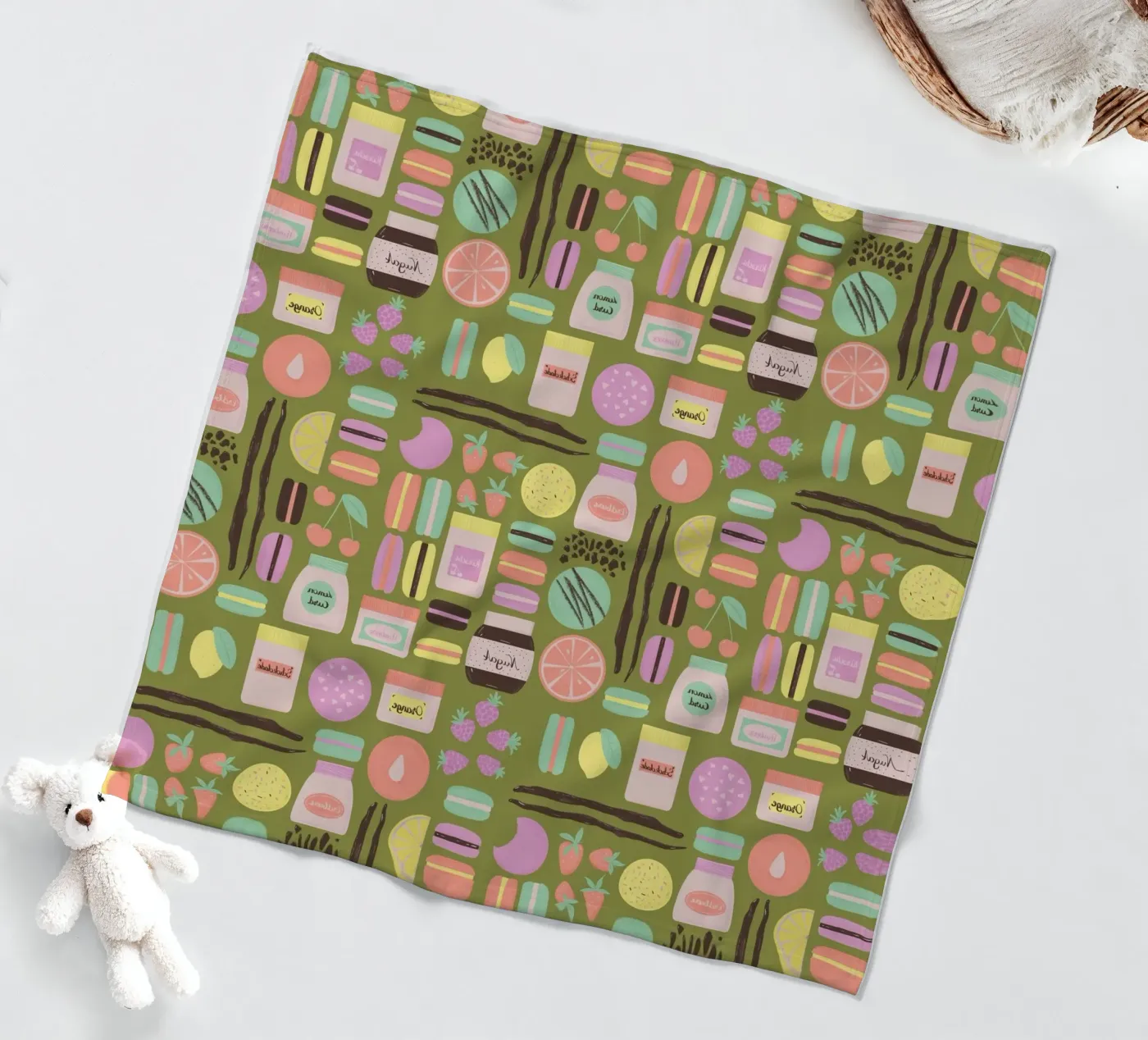 Macarons Fleecedecke von nicigabrieldesigns