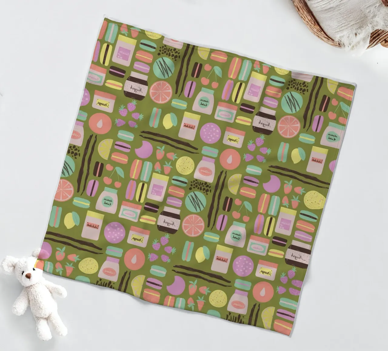 Macarons fleecedeken van nicigabrieldesigns