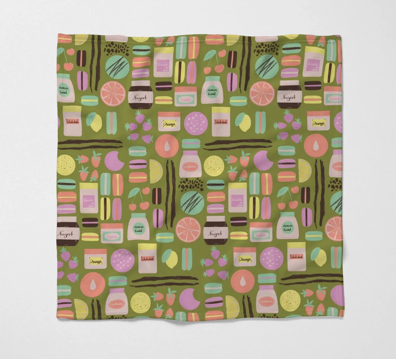 Macarons fleecedeken van nicigabrieldesigns