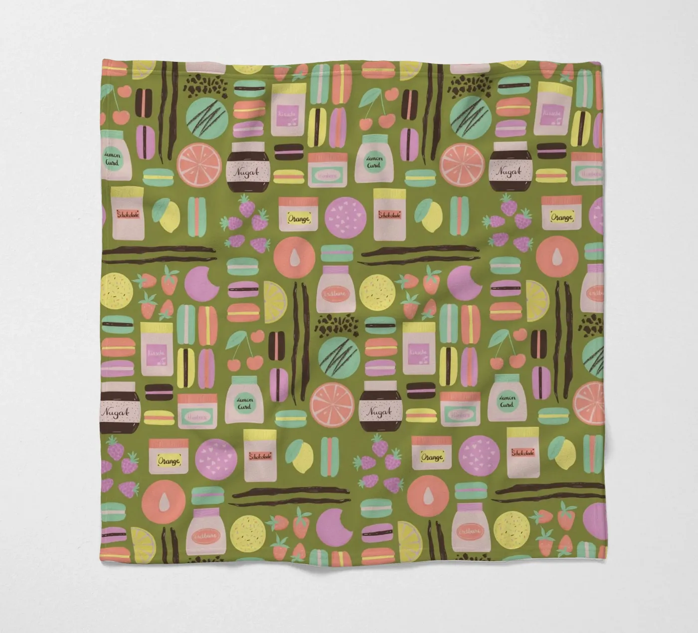 Macarons Fleecedecke von nicigabrieldesigns